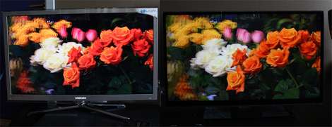Click to enlarge 3D comparison: Samsung C8000 vs. LX9500