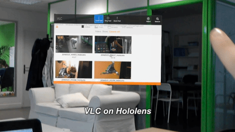 VLC pĺ HoloLens