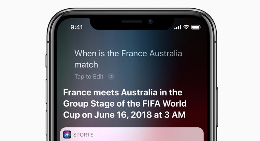 Siri can answer World Cup questions