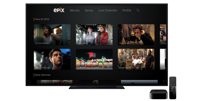 Epix on Apple TV
