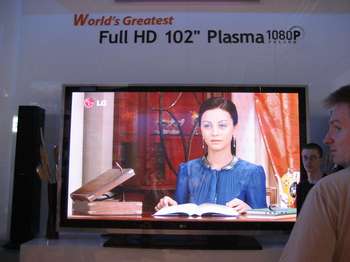 LG 102 inch plasma-TV