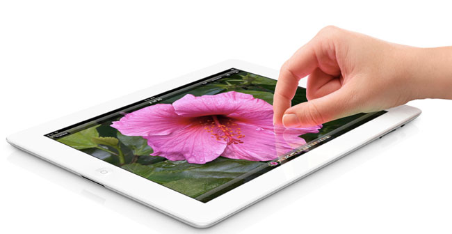 The new iPad has a Retina display