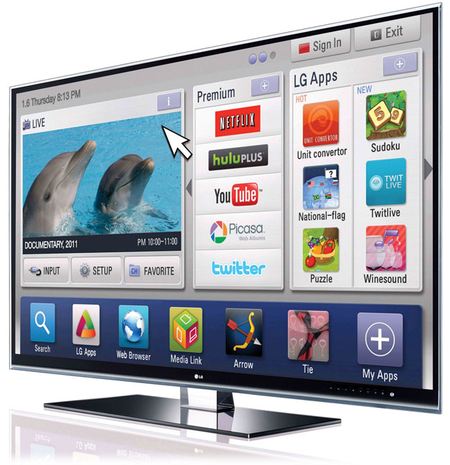 LG hopes to add Flash Apps to 2012 Smart TVs