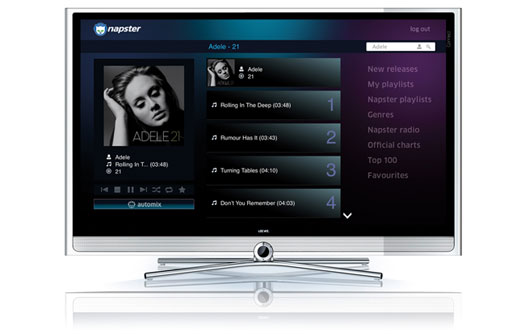 Napster on Loewe Smart TV