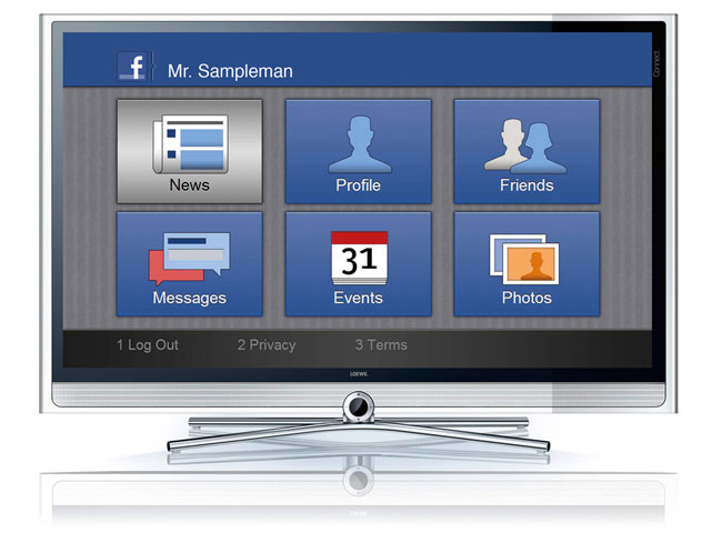 Facebook on Loewe Smart TV