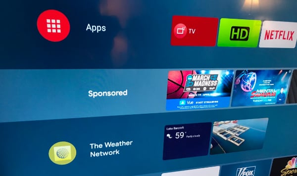 Android TV ads