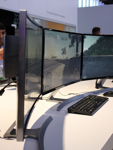 Samsung curved monitor