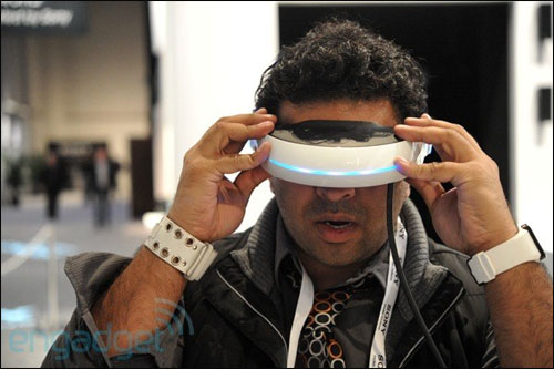 Sony 3D head-mount, Source: Engadget