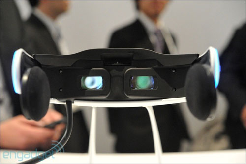 Sony 3D head-mount, Source: Engadget