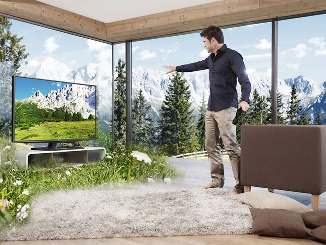 Click to enlarge Toshiba glasses free 55-inch 3DTV - 55ZL2