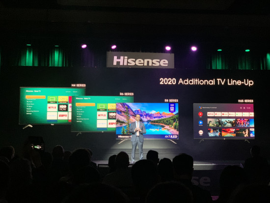 Hisense 2020 TV line-up of LCD TVs with Android and Roku