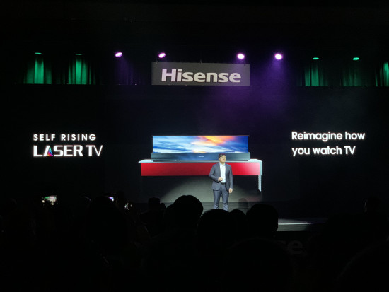 Hisense' Laser TV is a laser projector