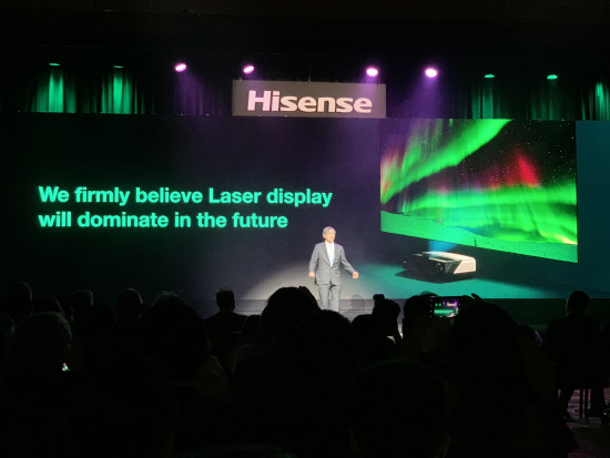 Hisense has high hopes for its Laser projectors