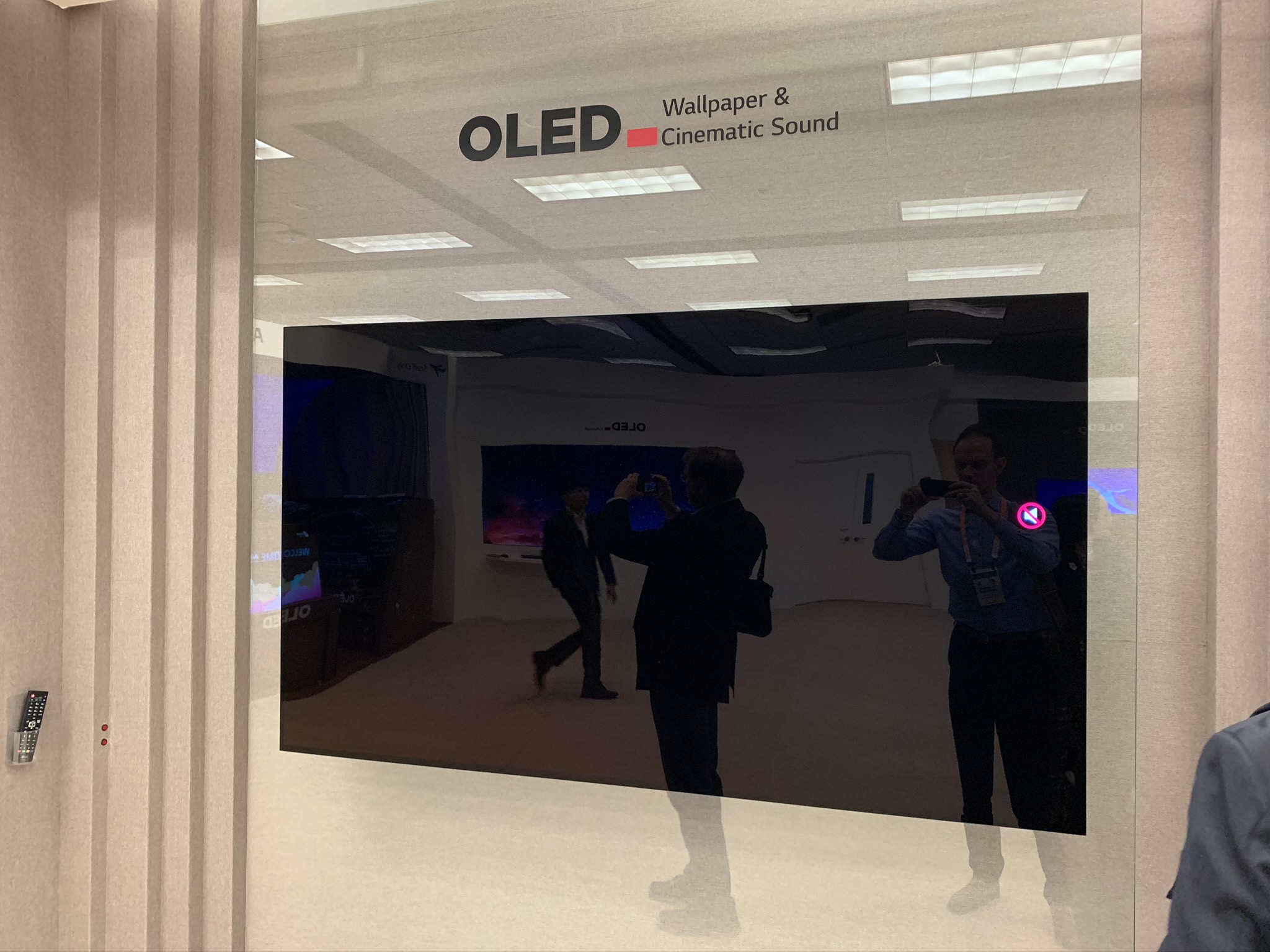 Wallpaper OLED with cinematic sound (like Sony's acoustic surface)