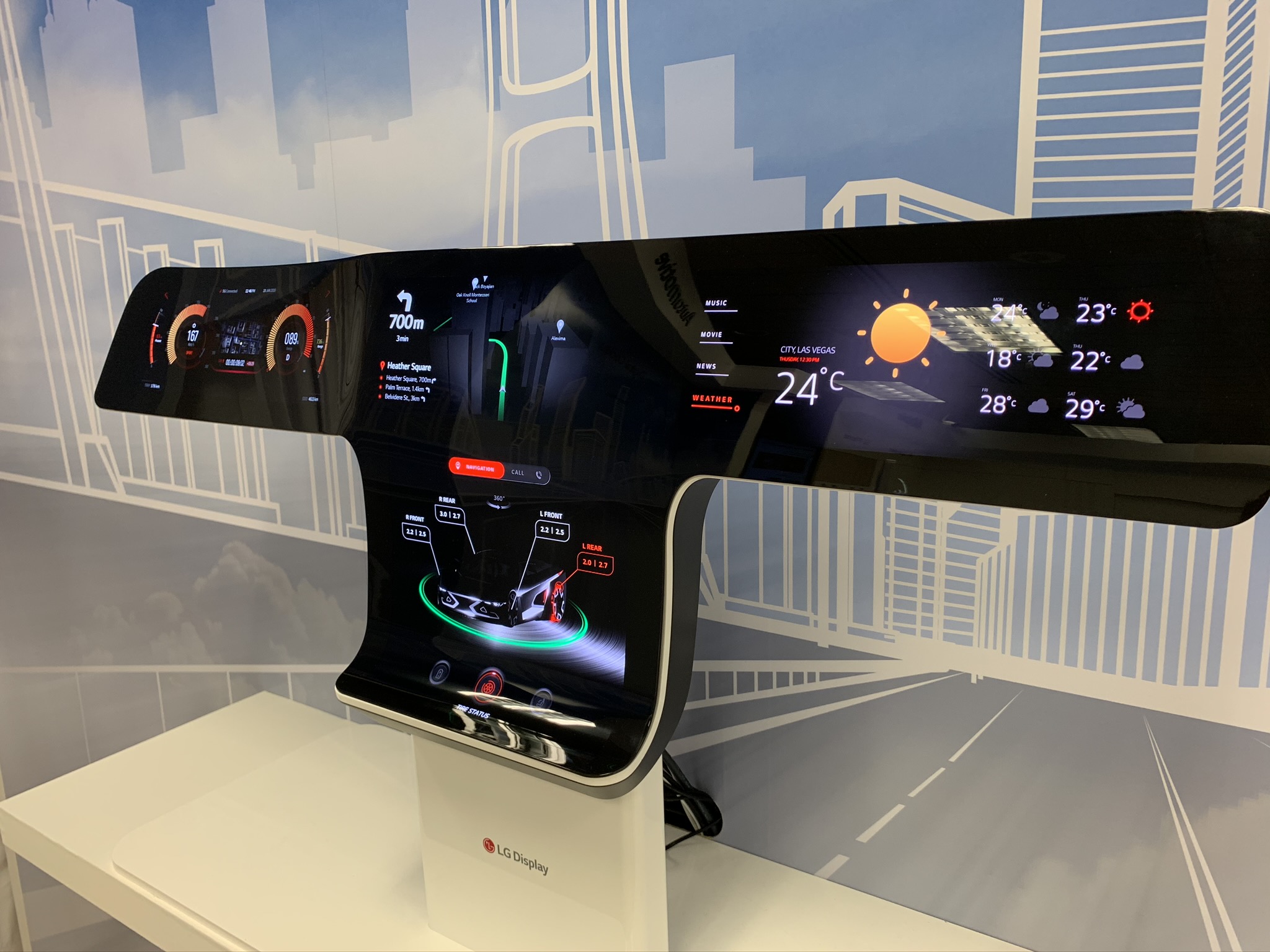 In-car OLED concept
