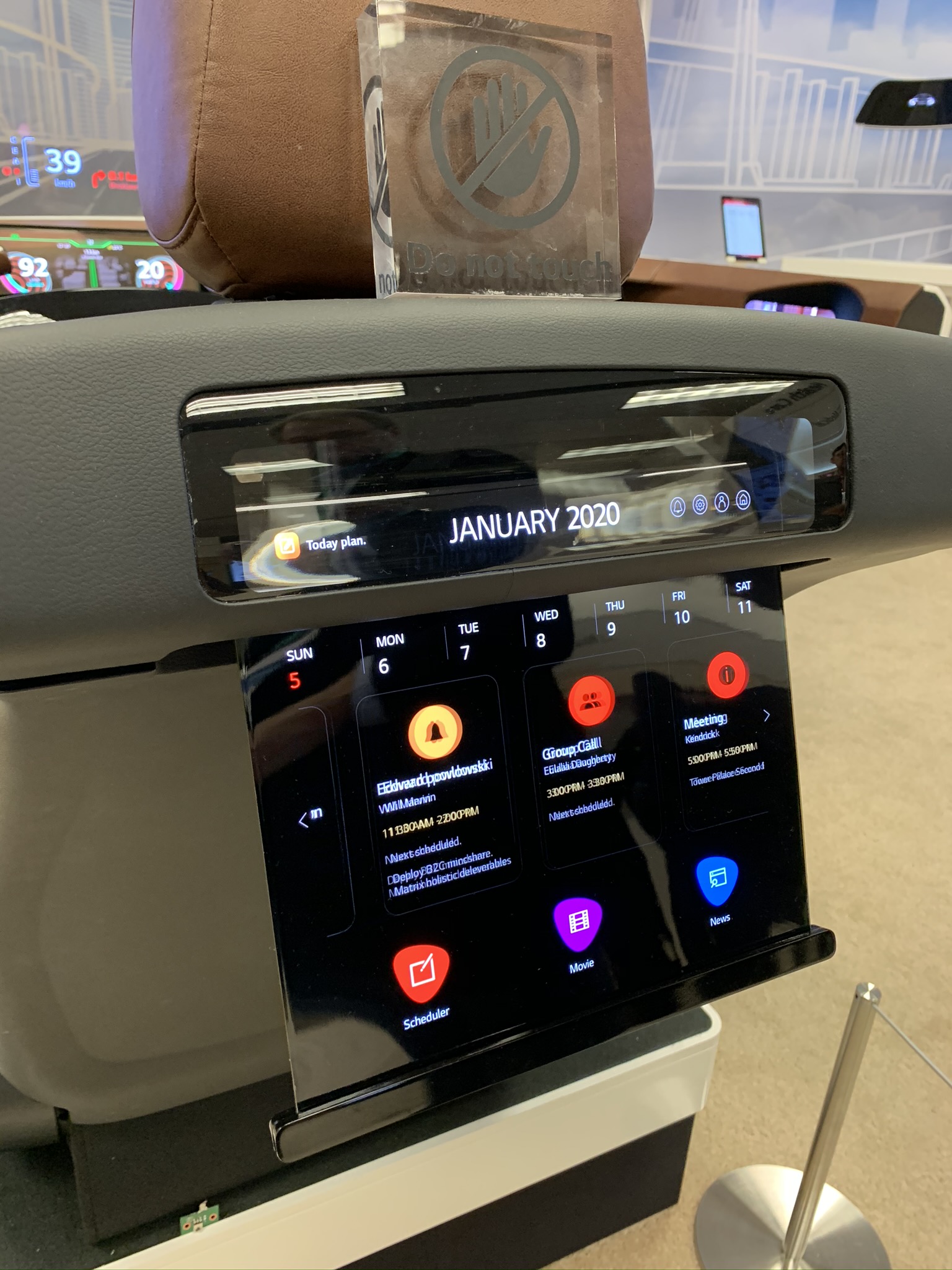 In-car OLED concept
