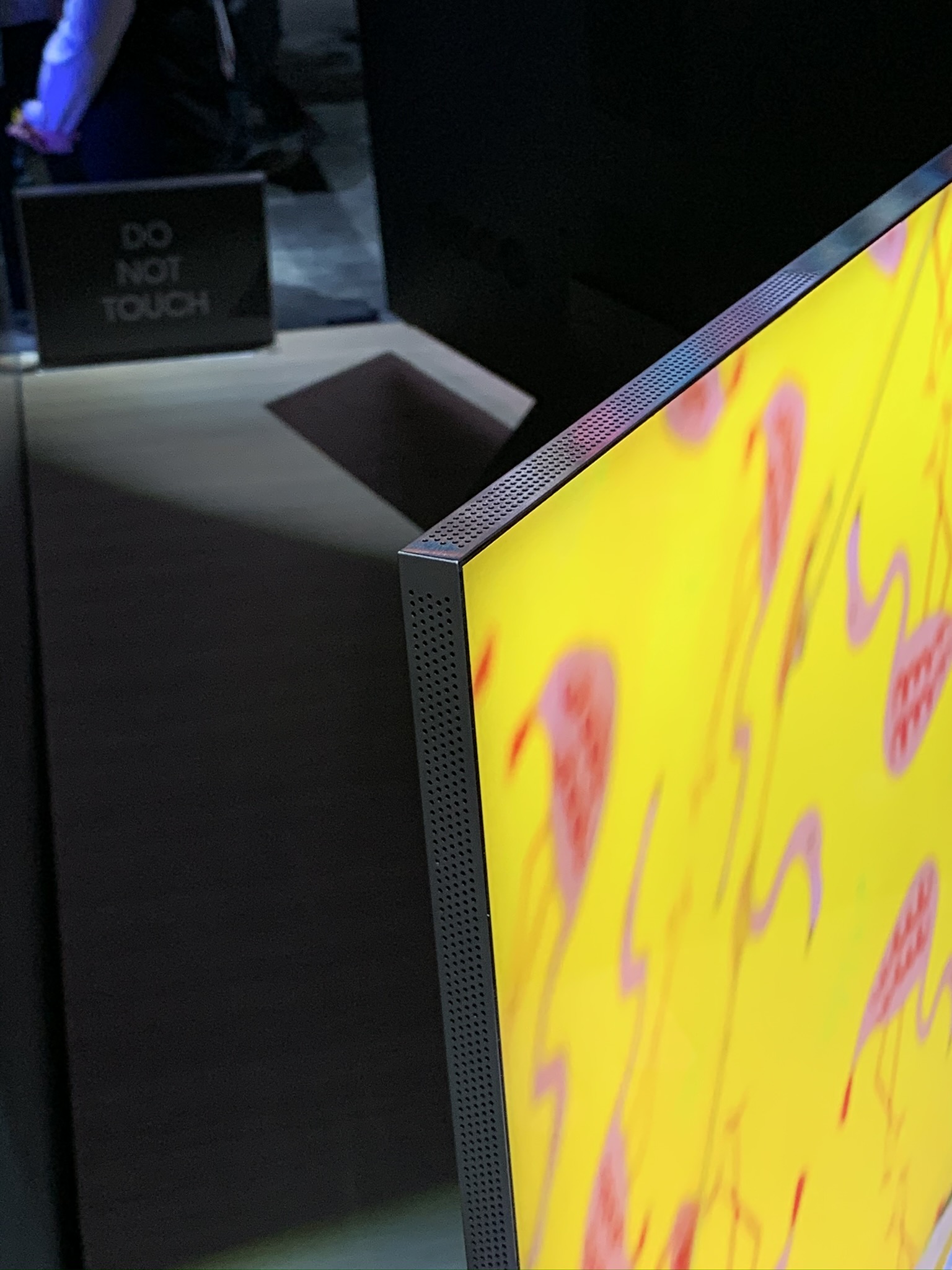 Samsung Q950TS 8K LCD TV with very thin bezel
