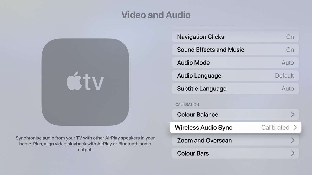 Audio sync Apple TV Audio sync Apple TV