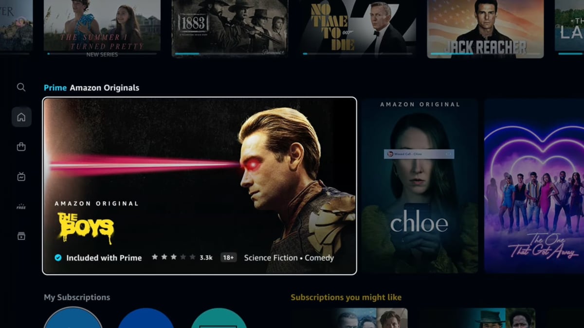 Amazon Prime new UI