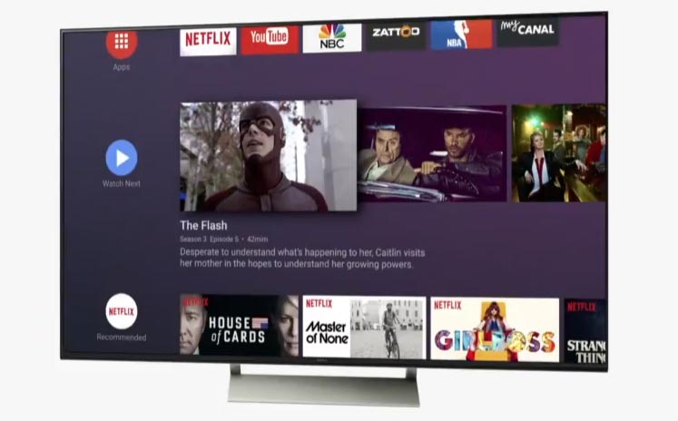 New user interface on Android TV