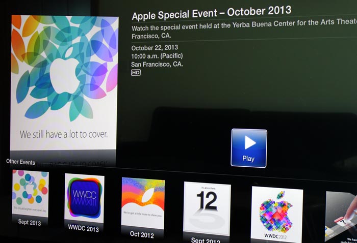 Apple event October 2013