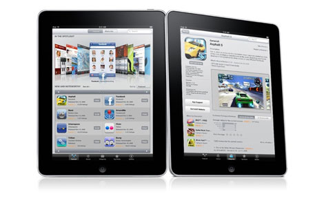 Click to enlarge Apple iPad with multi-touch technology