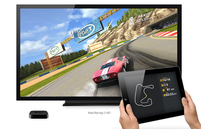 AirPlay Mirroring makes Apple TV a game console