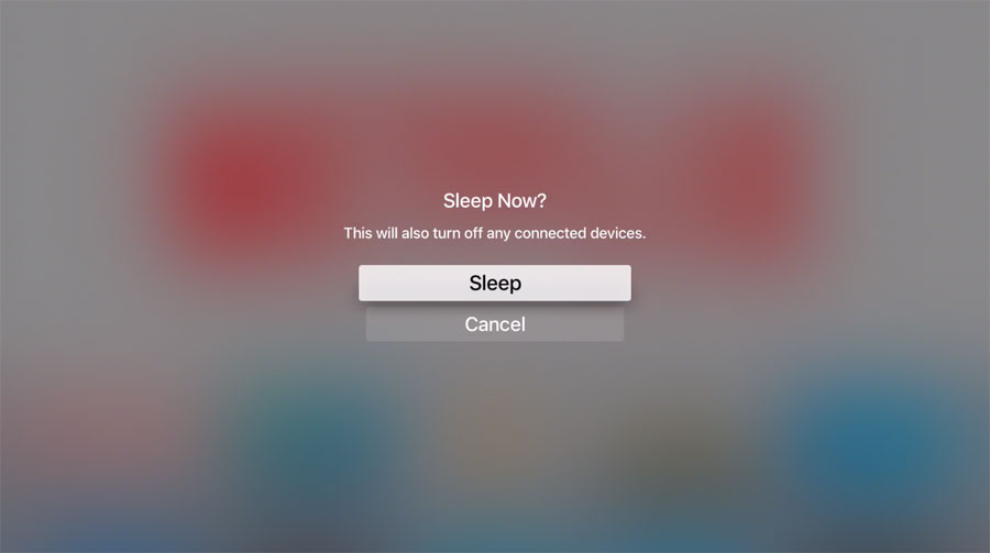 Apple TV sleep