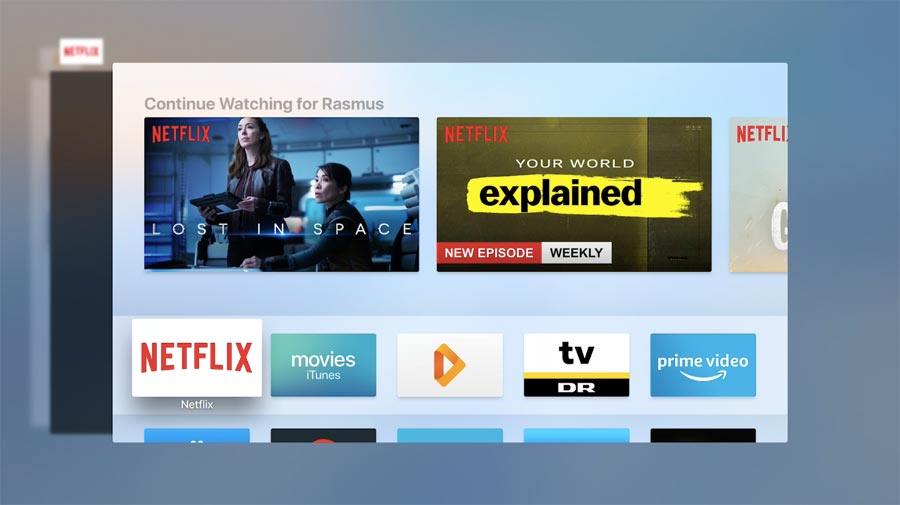 Apple TV app switcher 