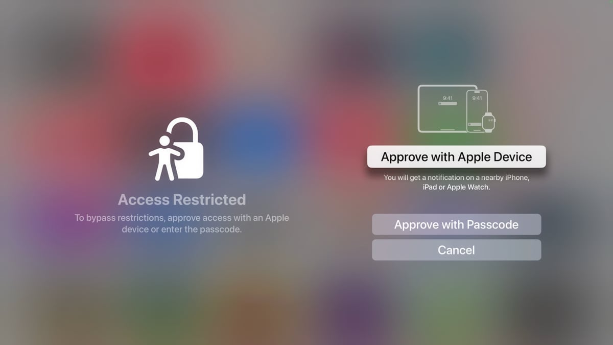 Apple TV restrictions