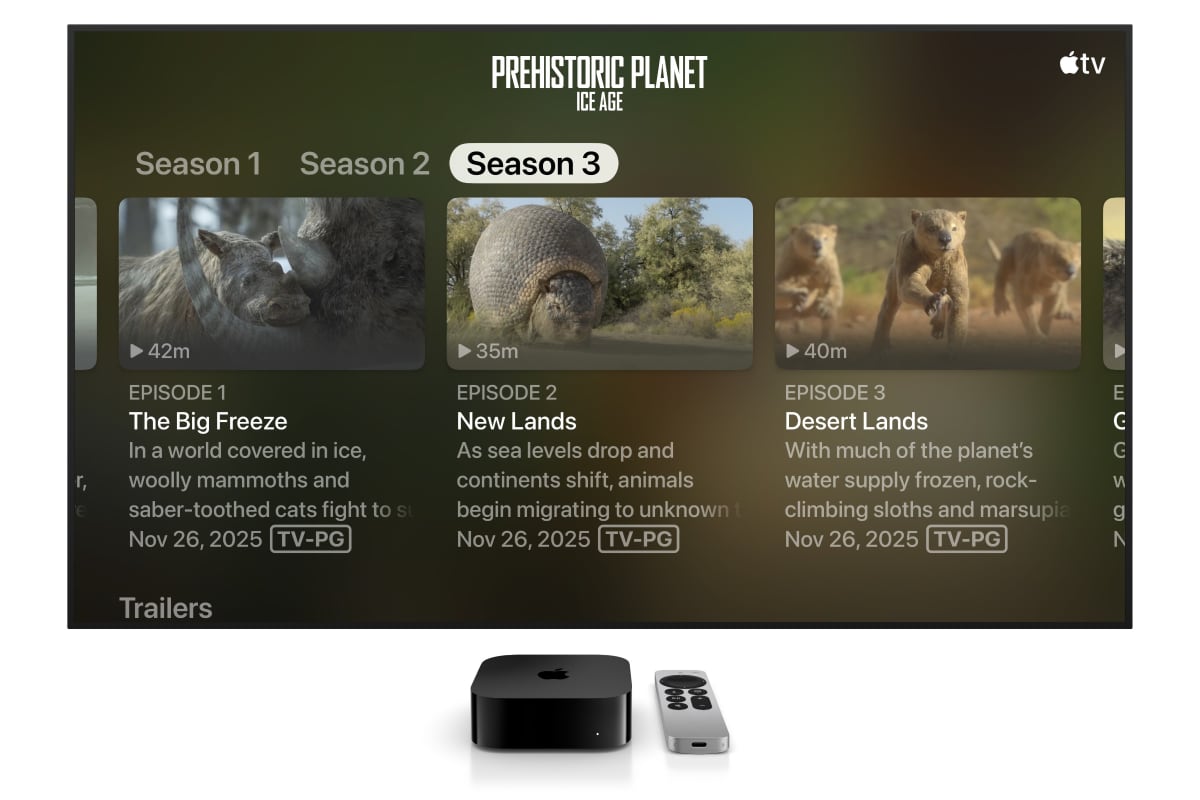 Apple TV text size