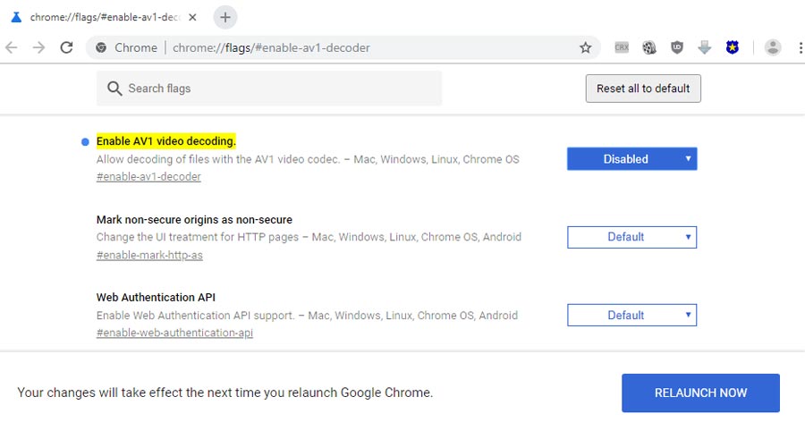 AV1 in Chrome AV1 in Chrome