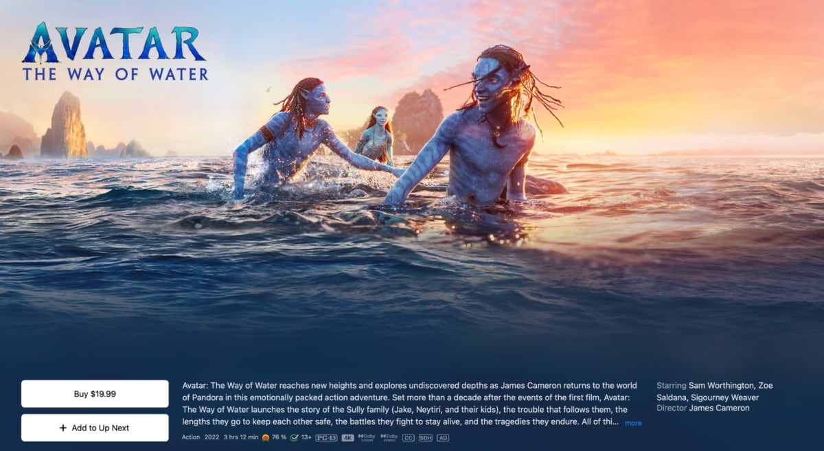 Avatar 4K Dolby Vision Avatar 4K Dolby Vision