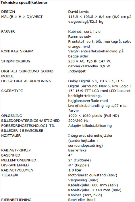 Click to enlarge BeoVision 10-46