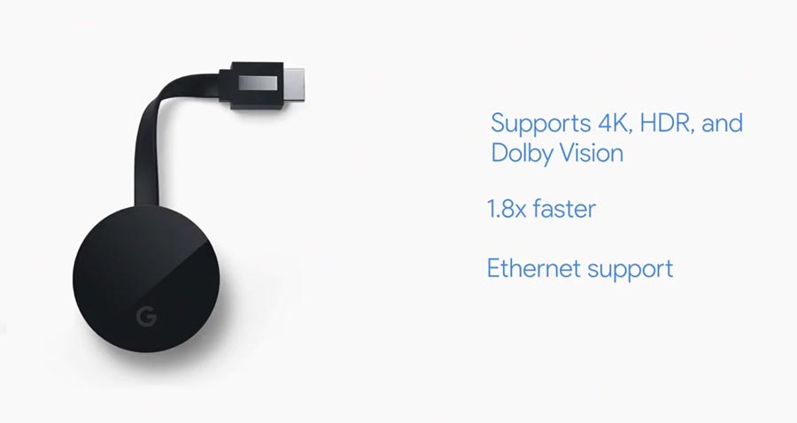 Google launches 'Chromecast Ultra' 4K, HDR & Vision -