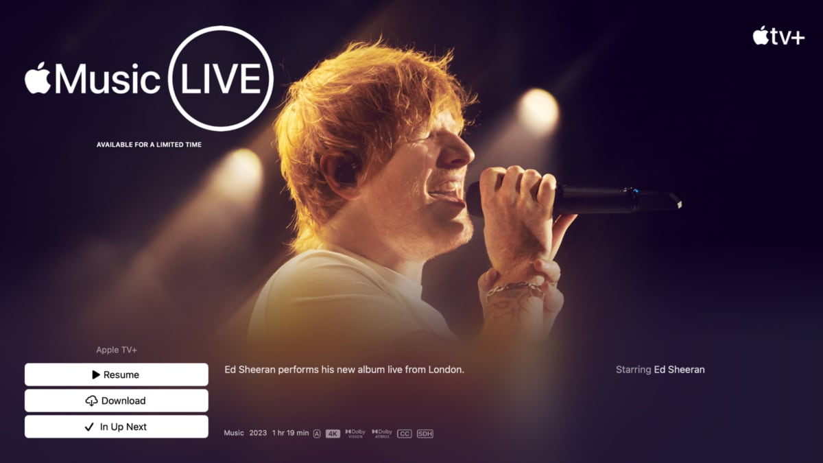 Ed Sheeran Dolby Atmos