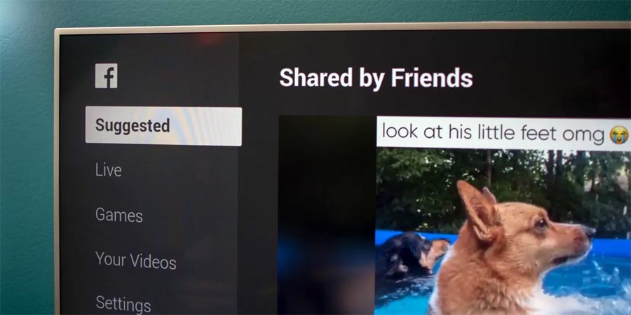 Facebook on Android TV