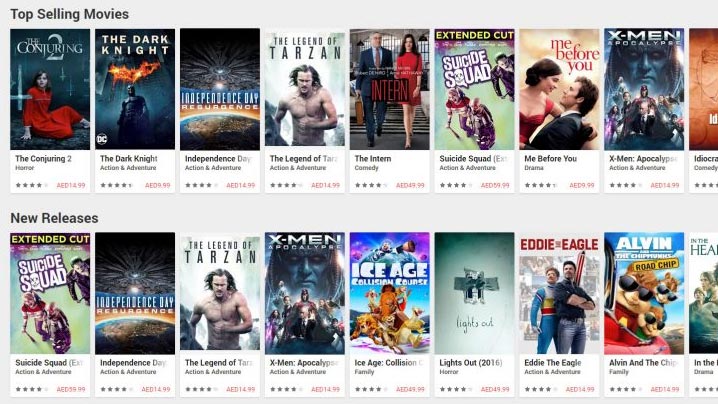 Google Play Movies in UAE