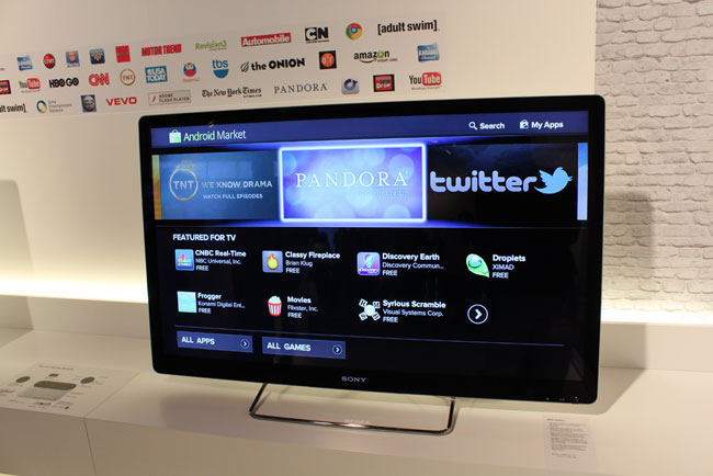 Click to enlarge Next version of Google TV - now with Android TV Market