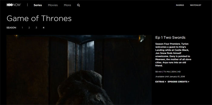 HBO Now in the browser HBO Now in the browser