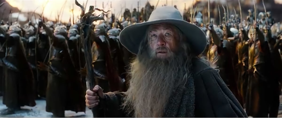 Ian McKellen as Gandalf in The Hobbit: The Battle of The Five Armies