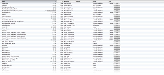 Click to enlarge Apple has made movie rentals available in more EU countries. Here you see the Danish iTunes Store