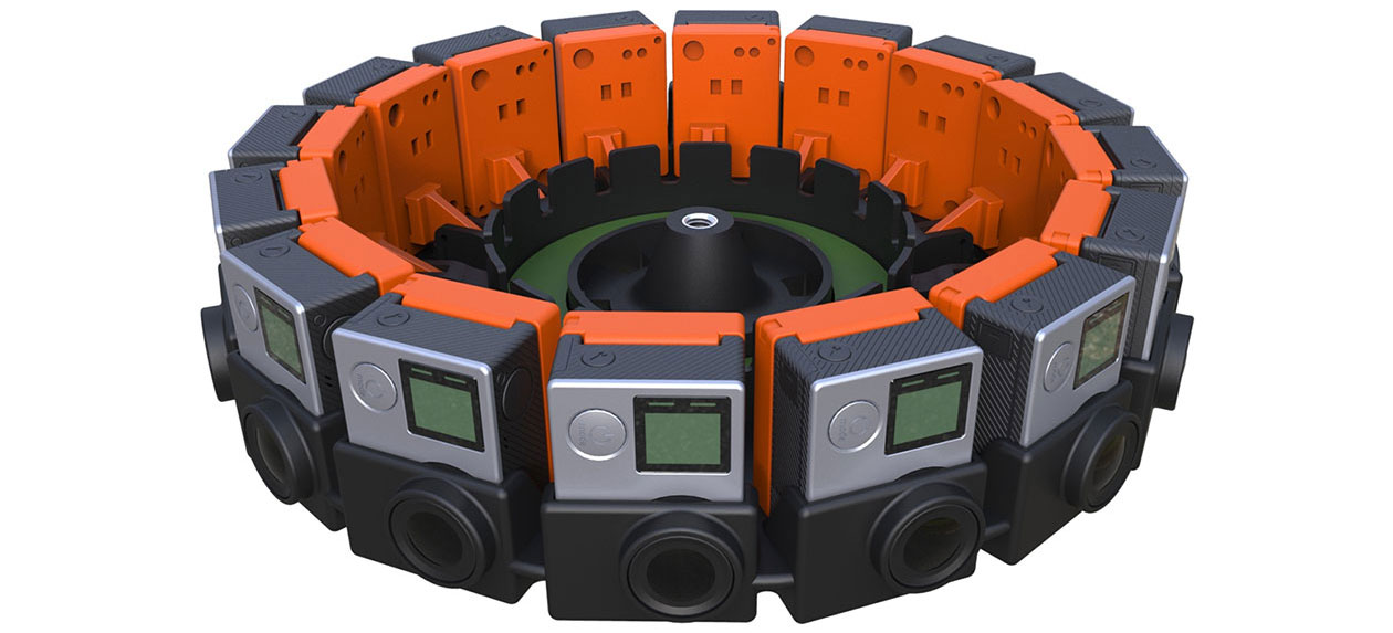 Jump rig with 16 GoPro to shoot in VR Jump rig with 16 GoPro to shoot in VR