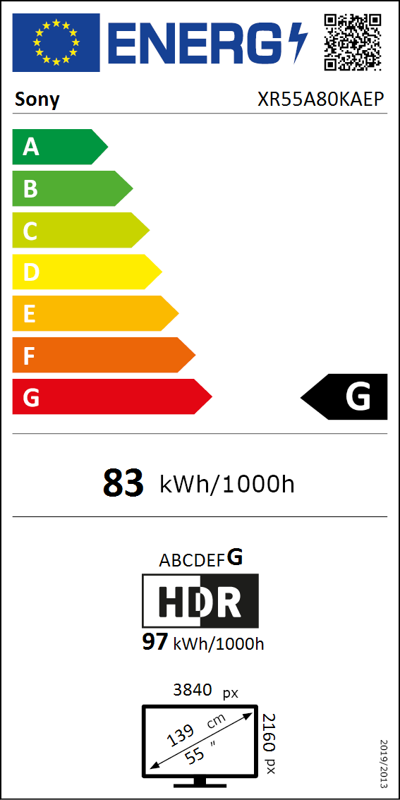 55A80K energy label 55A80K energy label