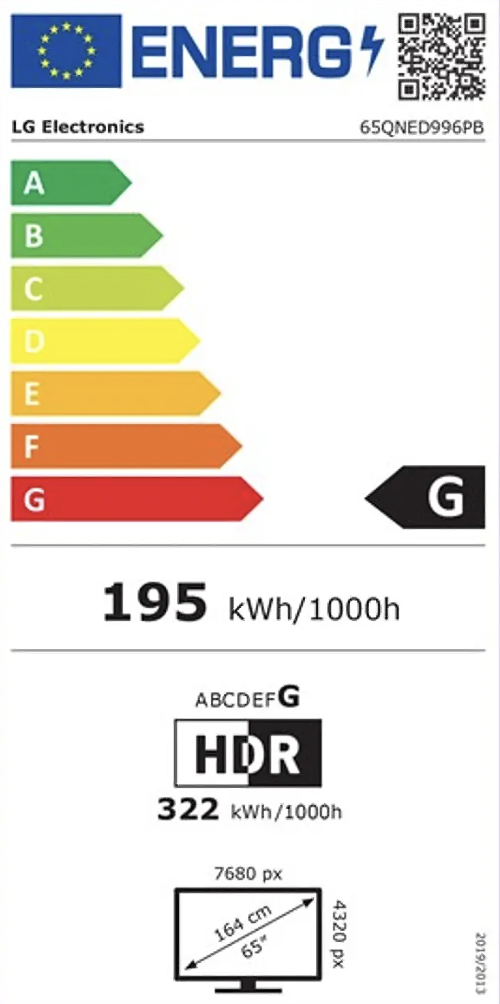 65QNED99 energy label 65QNED99 energy label