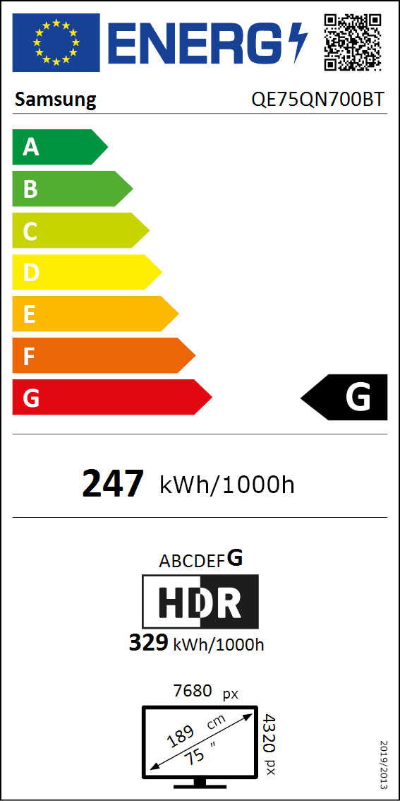 75QN700B energy label 75QN700B energy label
