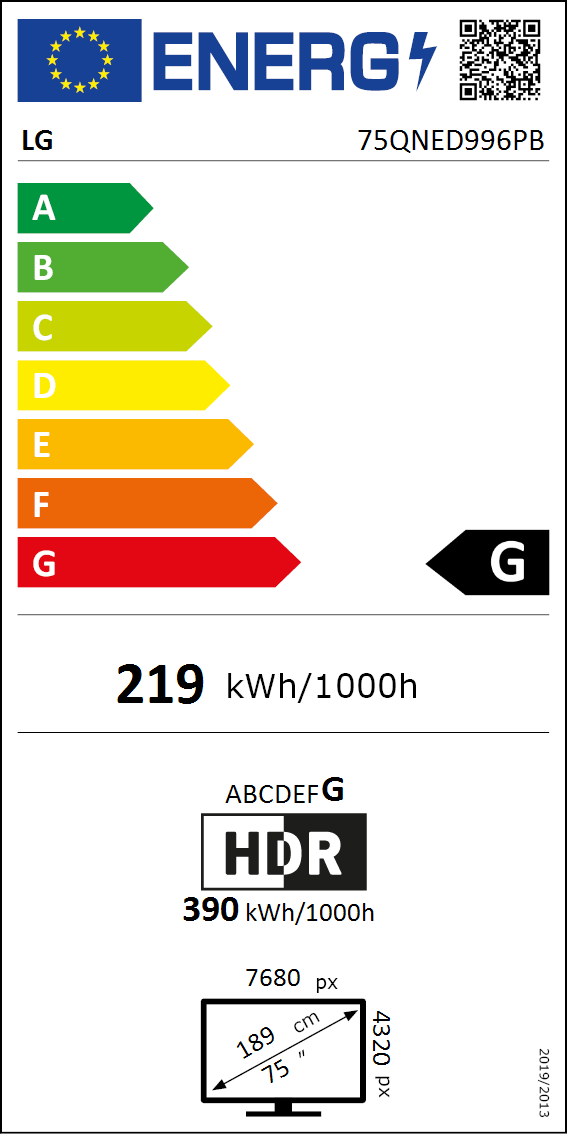 75QNED99 energy label 75QNED99 energy label