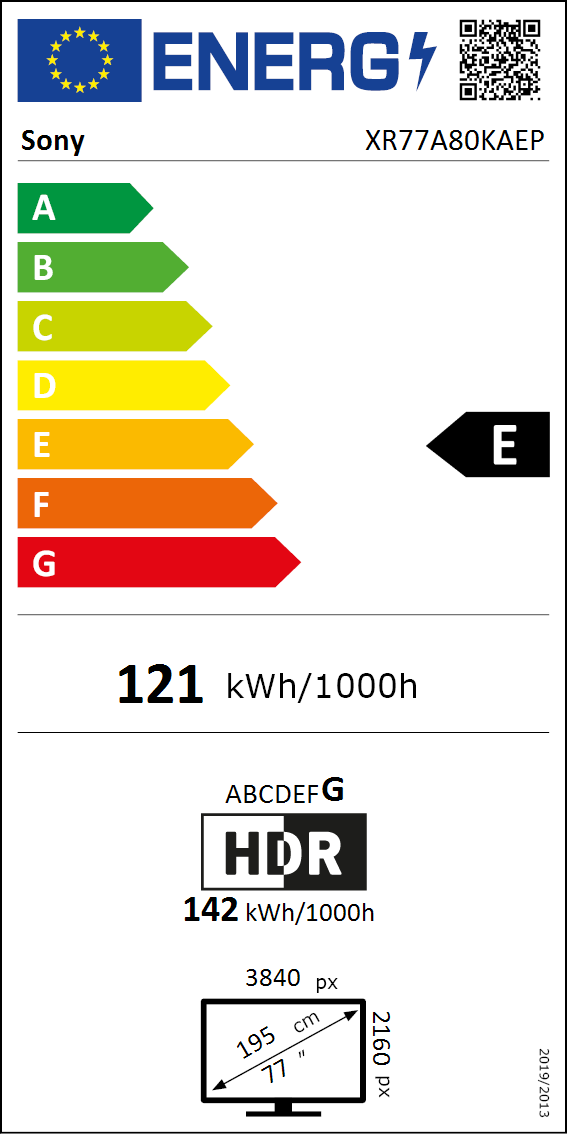 77A80K energy label 77A80K energy label