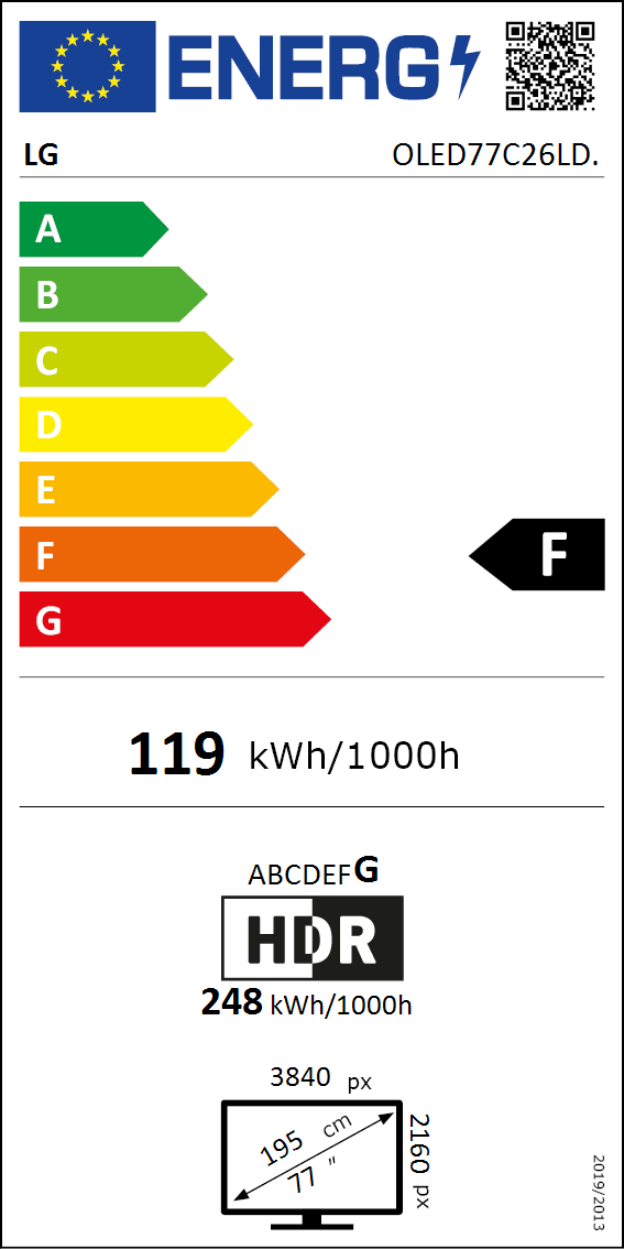 OLED77C2 energy label OLED77C2 energy label