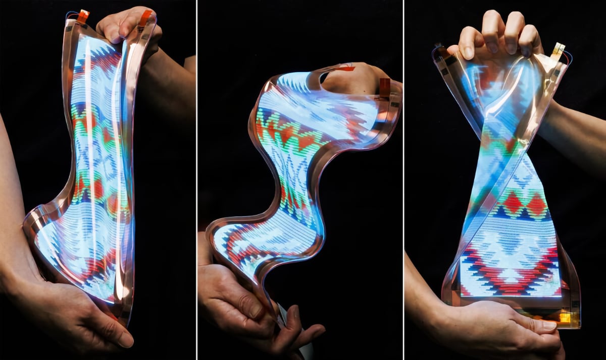 Micro-LED stretchable